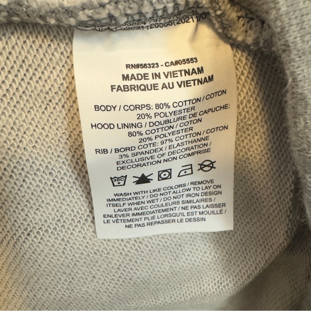 Nike Air Jordan Gray and Black Pullover Hoodie - Picture 6 of 6